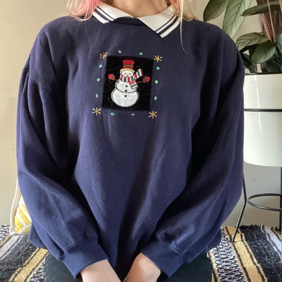 Snowman Granny sweatershirt - Picture 2 of 3